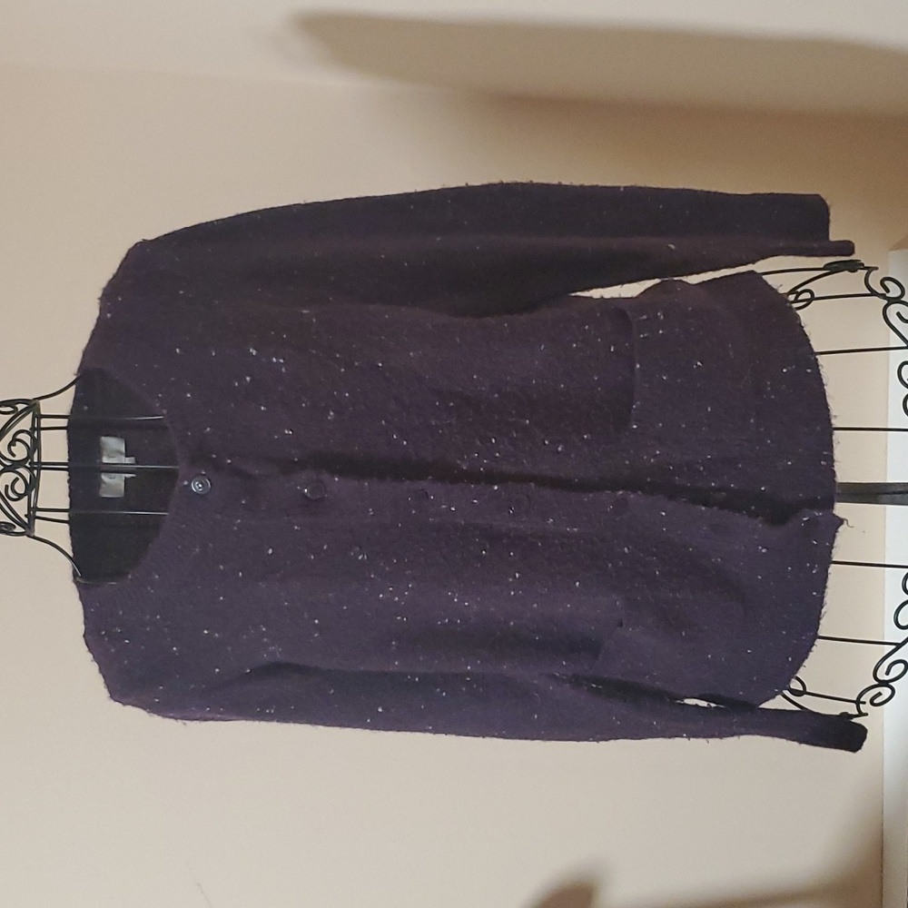 Loft brown acrylic cardigan size. M
